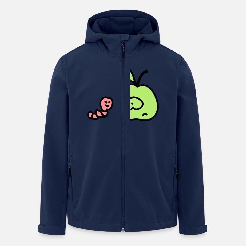 Apple + Worm 3 - Men’s Recycled Softshell Jacket by Stanley/Stella - navy