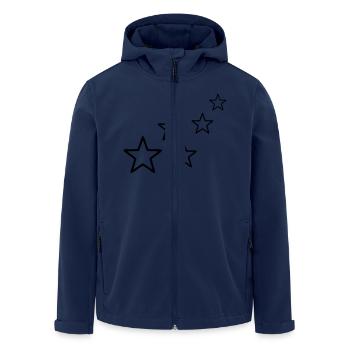 étoiles - Veste softshell homme en polyester recyclé Stanley/Stella - marine - Devant - AI Model Male 185 light (185cm)