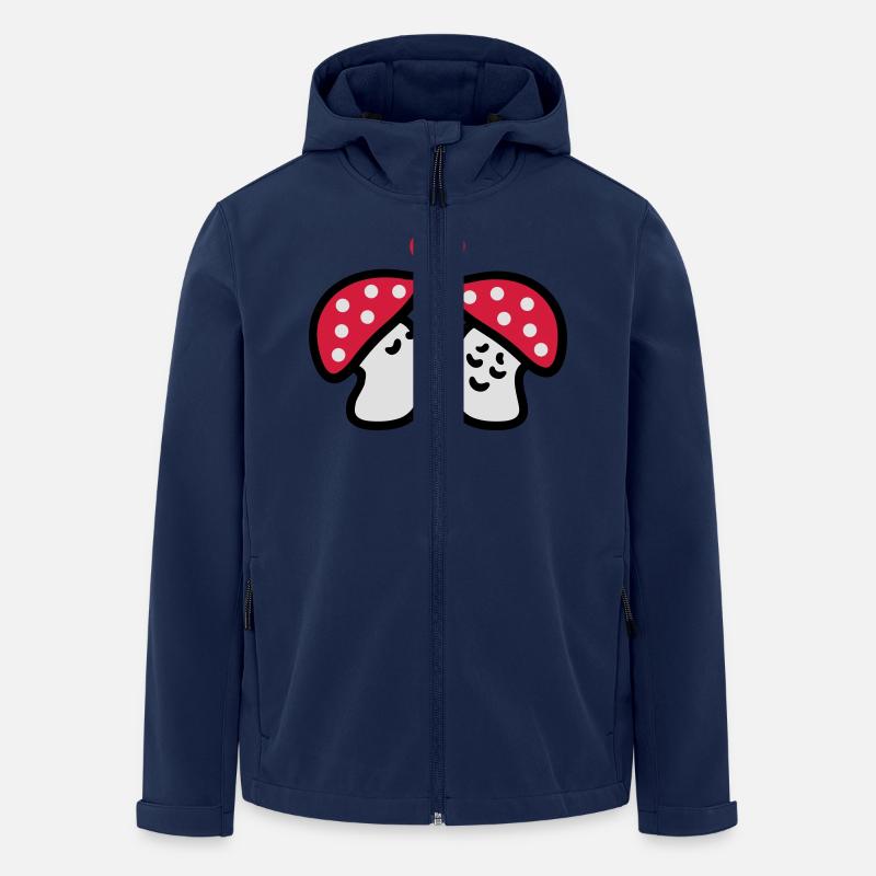 verliebte Pilze 3 - Recycelte Männer Softshell-Jacke von Stanley/Stella - Navy
