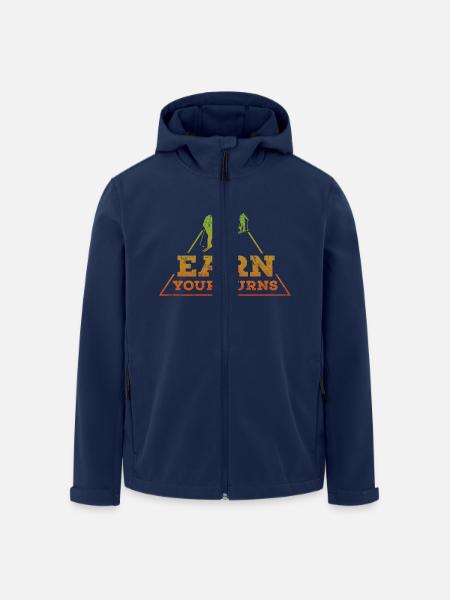 Earn your turns Tour reggae - Recycelte Männer Softshell-Jacke von Stanley/Stella - Navy
