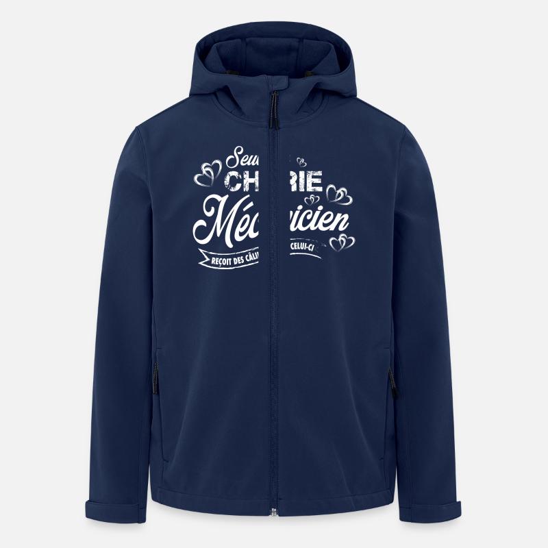 ChériesMécaniciens Geschenk - Recycelte Männer Softshell-Jacke von Stanley/Stella - Navy