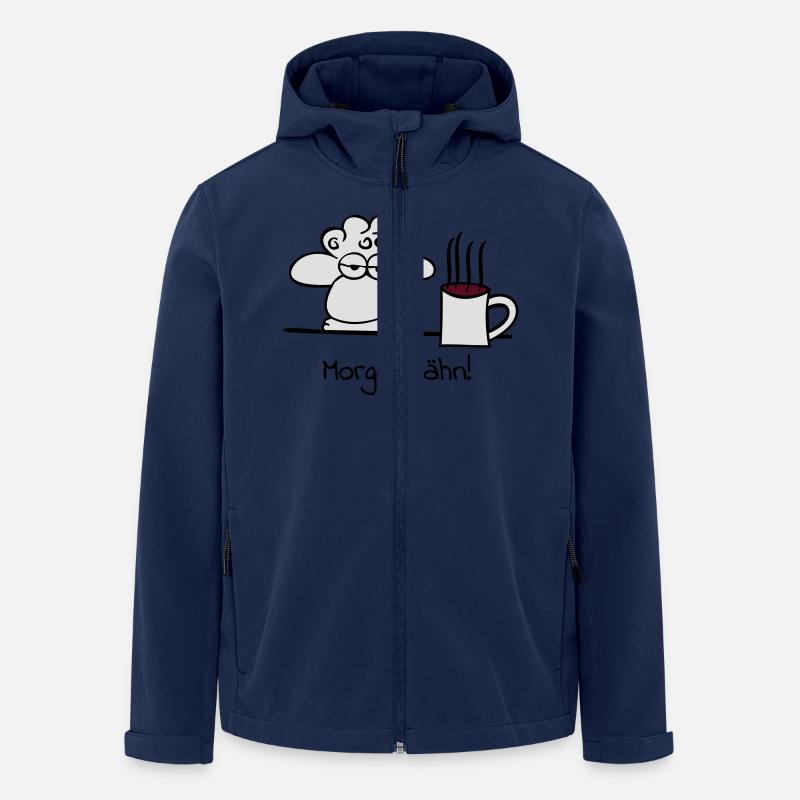 müdes Schaf - Recycelte Männer Softshell-Jacke von Stanley/Stella - Navy
