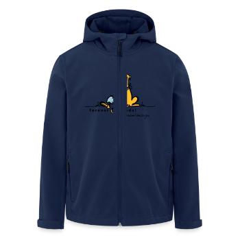 toujours amis - Veste softshell homme en polyester recyclé Stanley/Stella - marine - Devant - AI Model Male 185 light (185cm)