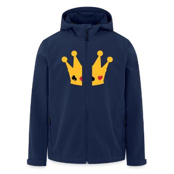 couronne poker crown - Recycelte Männer Softshell-Jacke von Stanley/Stella - Navy - Vorne - AI Model Male 185 light (185cm)