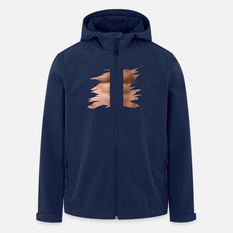 sixpack - Recycelte Männer Softshell-Jacke Discoverer von Stanley/Stella - Navy