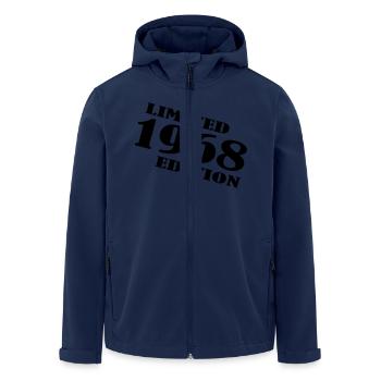 année 1968 limited edition - Veste softshell homme en polyester recyclé Stanley/Stella - marine - Devant - AI Model Male 185 light (185cm)