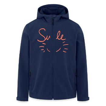Jeesi1.png - Recycelte Männer Softshell-Jacke von Stanley/Stella - Navy - Vorne - AI Model Male 185 light (185cm)