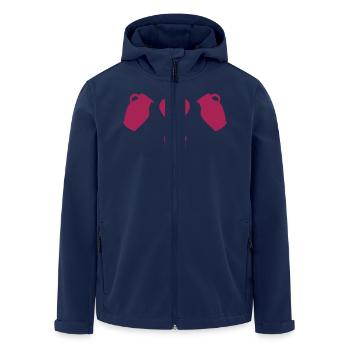 Bembel Love - Apfelwein und Geripptes - Recycelte Männer Softshell-Jacke von Stanley/Stella - Navy - Vorne - AI Model Male 185 light (185cm)