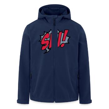 ski - Recycelte Männer Softshell-Jacke von Stanley/Stella - Navy - Vorne - AI Model Male 185 light (185cm)