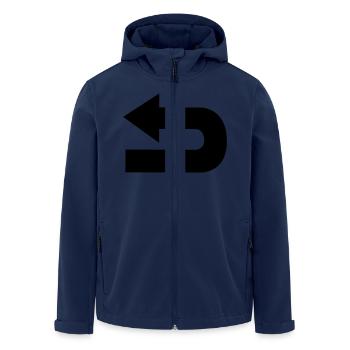 pfeil - Recycelte Männer Softshell-Jacke von Stanley/Stella - Navy - Vorne - AI Model Male 185 light (185cm)