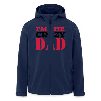 I'm the crazy dad - Men’s Recycled Softshell Jacket by Stanley/Stella - navy - Front - AI Model Male 185 light (185cm)
