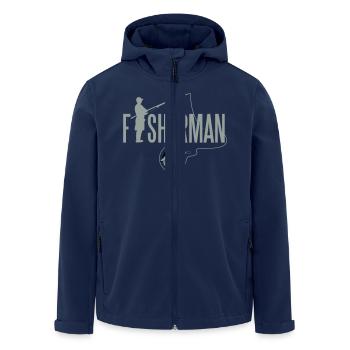 Fisherman - Recycelte Männer Softshell-Jacke von Stanley/Stella - Navy - Vorne - AI Model Male 185 light (185cm)