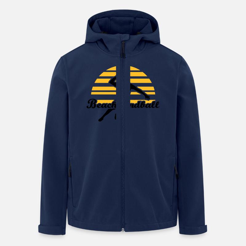 Beachhandball - Men’s Recycled Softshell Jacket by Stanley/Stella - navy