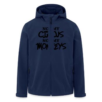 Not my circus, not my monkeys - Men’s Recycled Softshell Jacket by Stanley/Stella - navy - Front - AI Model Male 185 light (185cm)