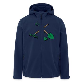 Garten schaufel harke gummistiefel - Recycelte Männer Softshell-Jacke von Stanley/Stella - Navy - Vorne - AI Model Male 185 light (185cm)
