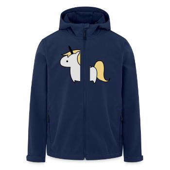 unicorn_002 - Recycelte Männer Softshell-Jacke von Stanley/Stella - Navy - Vorne - AI Model Male 185 light (185cm)