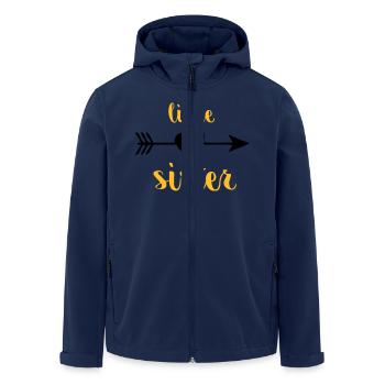 Little Sister - Men’s Recycled Softshell Jacket by Stanley/Stella - navy - Front - AI Model Male 185 light (185cm)