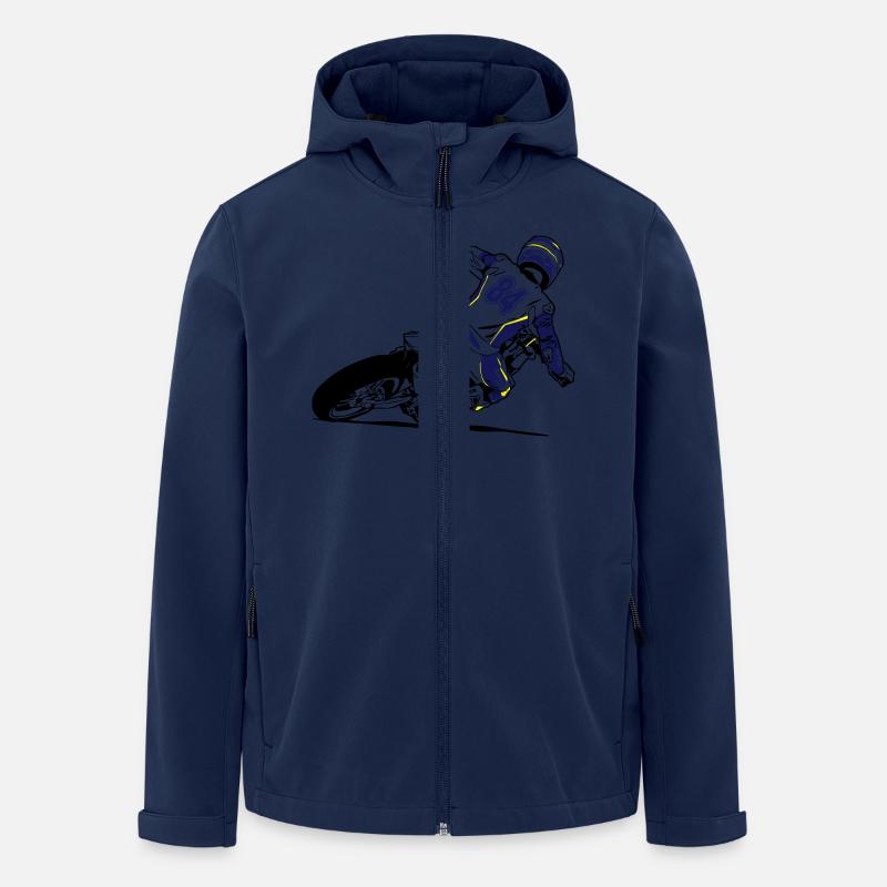 Supermoto - Recycelte Männer Softshell-Jacke von Stanley/Stella - Navy