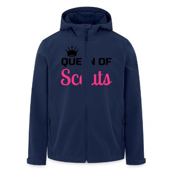 Scout / Scouting / Pfadfinder / Pfadfinderin - Recycelte Männer Softshell-Jacke von Stanley/Stella - Navy - Vorne - AI Model Male 185 light (185cm)