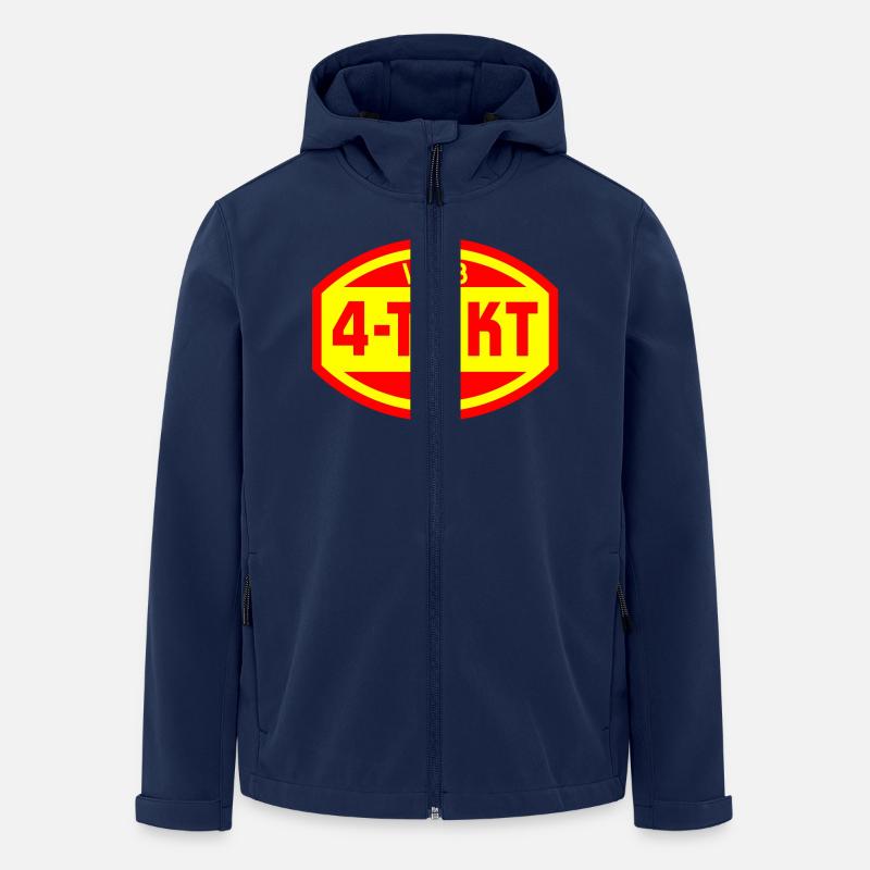 Logo VEB 4 temps (2c) - Veste softshell homme en polyester recyclé Stanley/Stella - marine