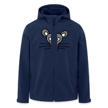 Mouse Mouse Cute Little Rat Rodent Friendly - Men’s Recycled Softshell Jacket by Stanley/Stella - navy - Front - AI Model Male 185 light (185cm)