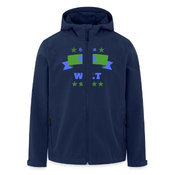 Bester Opa der Welt - Recycelte Männer Softshell-Jacke von Stanley/Stella - Navy - Vorne - AI Model Male 185 light (185cm)