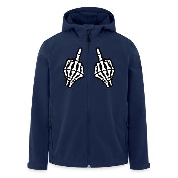Squelette de la main du majeur - Veste softshell homme en polyester recyclé Stanley/Stella - marine - Devant - AI Model Male 185 light (185cm)