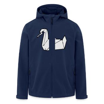 PRISON BREAK Kranich - Recycelte Männer Softshell-Jacke von Stanley/Stella - Navy - Vorne - AI Model Male 185 light (185cm)