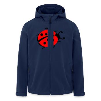 ladybug marienkaefer - Men’s Recycled Softshell Jacket by Stanley/Stella - navy - Front - AI Model Male 185 light (185cm)
