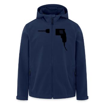 outils - Veste softshell homme en polyester recyclé Stanley/Stella - marine - Devant - AI Model Male 185 light (185cm)