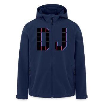 DJ - Recycelte Männer Softshell-Jacke von Stanley/Stella - Navy - Vorne - AI Model Male 185 light (185cm)