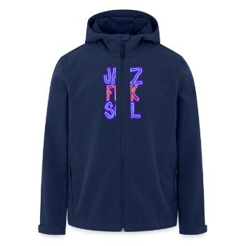 Jazz, Funk, Soul - Men’s Recycled Softshell Jacket by Stanley/Stella - navy - Front - AI Model Male 185 light (185cm)