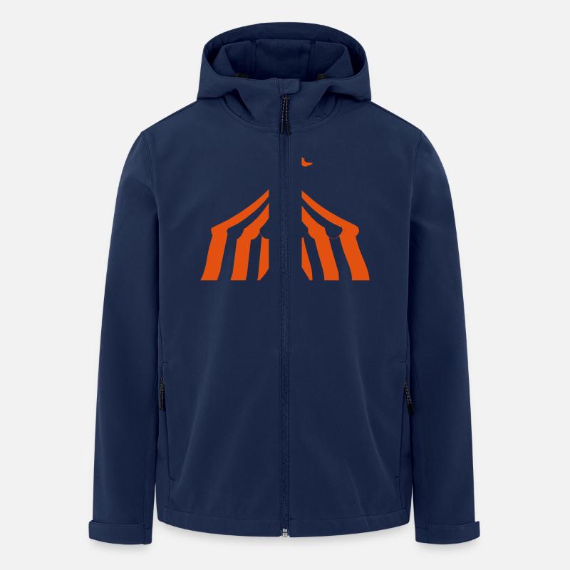 Zirkuszelt - Recycelte Männer Softshell-Jacke von Stanley/Stella - Navy