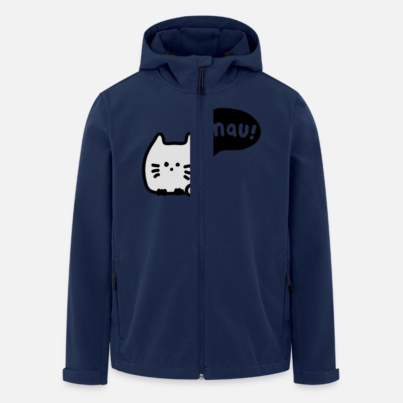 Katze mauzt 3 - Recycelte Männer Softshell-Jacke von Stanley/Stella - Navy
