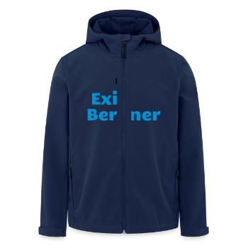 Berlin - Exil-Berliner - Recycelte Männer Softshell-Jacke von Stanley/Stella - Navy - Vorne - AI Model Male 185 light (185cm)