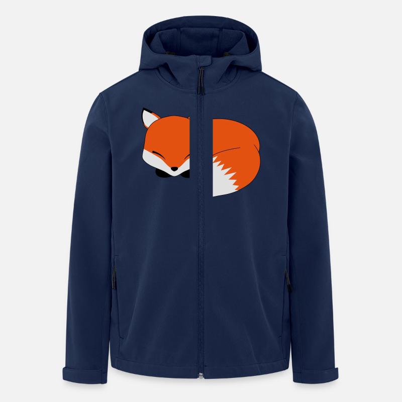 Sleeping fox - Men’s Recycled Softshell Jacket by Stanley/Stella - navy