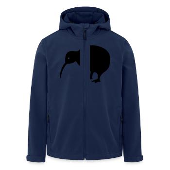 Kiwi - Recycelte Männer Softshell-Jacke von Stanley/Stella - Navy - Vorne - AI Model Male 185 light (185cm)