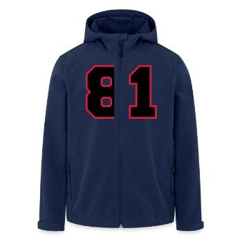 Number81 - Men’s Recycled Softshell Jacket by Stanley/Stella - navy - Front - AI Model Male 185 light (185cm)