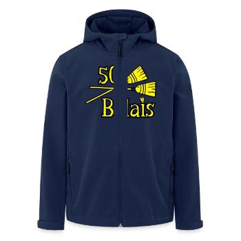 50 Jahre Besen - Recycelte Männer Softshell-Jacke von Stanley/Stella - Navy - Vorne - AI Model Male 185 light (185cm)