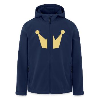 Krone zum 1. Geburtstag 1st birthday first Baby - Recycelte Männer Softshell-Jacke von Stanley/Stella - Navy - Vorne - AI Model Male 185 light (185cm)