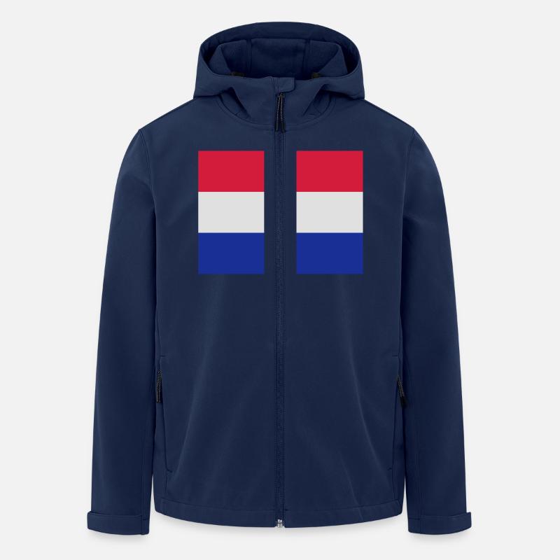 drapeau_pays_bas - Recycelte Männer Softshell-Jacke von Stanley/Stella - Navy
