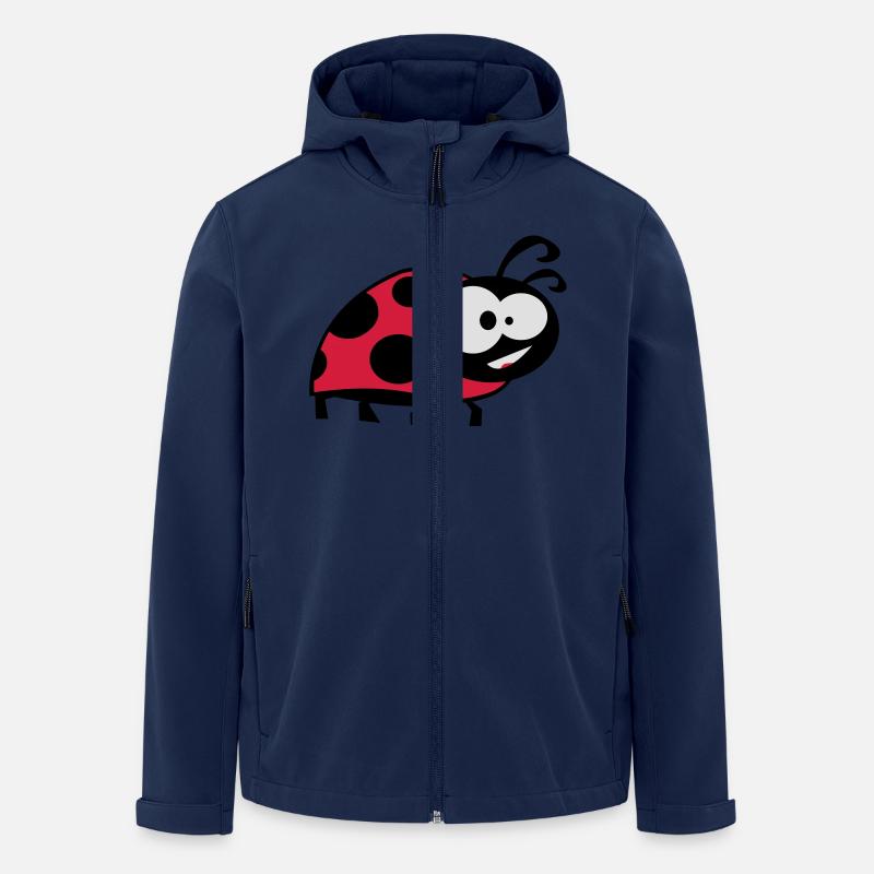 ladybug der Marienkäfer - Recycelte Männer Softshell-Jacke von Stanley/Stella - Navy