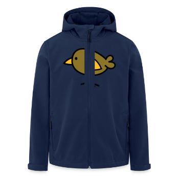 bird - Men’s Recycled Softshell Jacket by Stanley/Stella - navy - Front - AI Model Male 185 light (185cm)