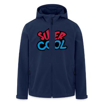 Super Cool - Veste softshell homme en polyester recyclé Stanley/Stella - marine - Devant - AI Model Male 185 light (185cm)
