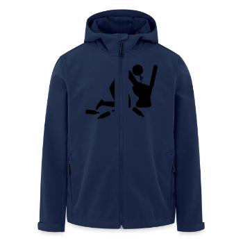 Vomit Toilette - Veste softshell homme en polyester recyclé Stanley/Stella - marine - Devant - AI Model Male 185 light (185cm)
