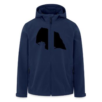 fehmarn insel - Recycelte Männer Softshell-Jacke von Stanley/Stella - Navy - Vorne - AI Model Male 185 light (185cm)