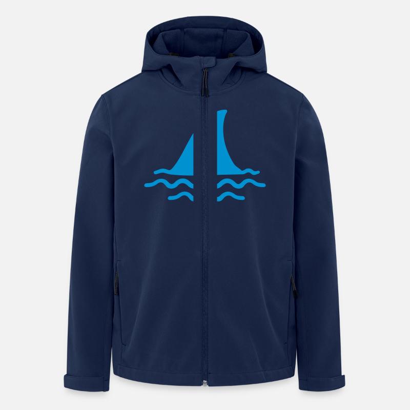 Requin - Veste softshell homme en polyester recyclé Stanley/Stella - marine