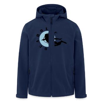 Diving: Aquaholic - Recycelte Männer Softshell-Jacke von Stanley/Stella - Navy - Vorne - AI Model Male 185 light (185cm)