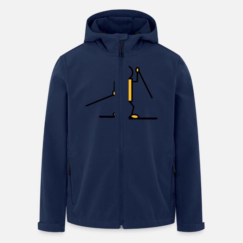 Ski - Langlauf - V2 - Recycelte Männer Softshell-Jacke von Stanley/Stella - Navy