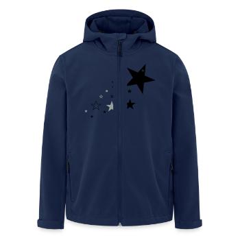 Sterne 1 - Recycelte Männer Softshell-Jacke von Stanley/Stella - Navy - Vorne - AI Model Male 185 light (185cm)